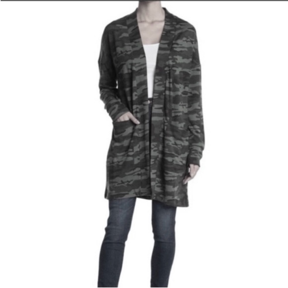 SANCTUARY camo cardigan top M - Picture 1 of 7